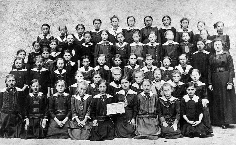 Klassenfoto der 7. Klasse im Jahre 1917 