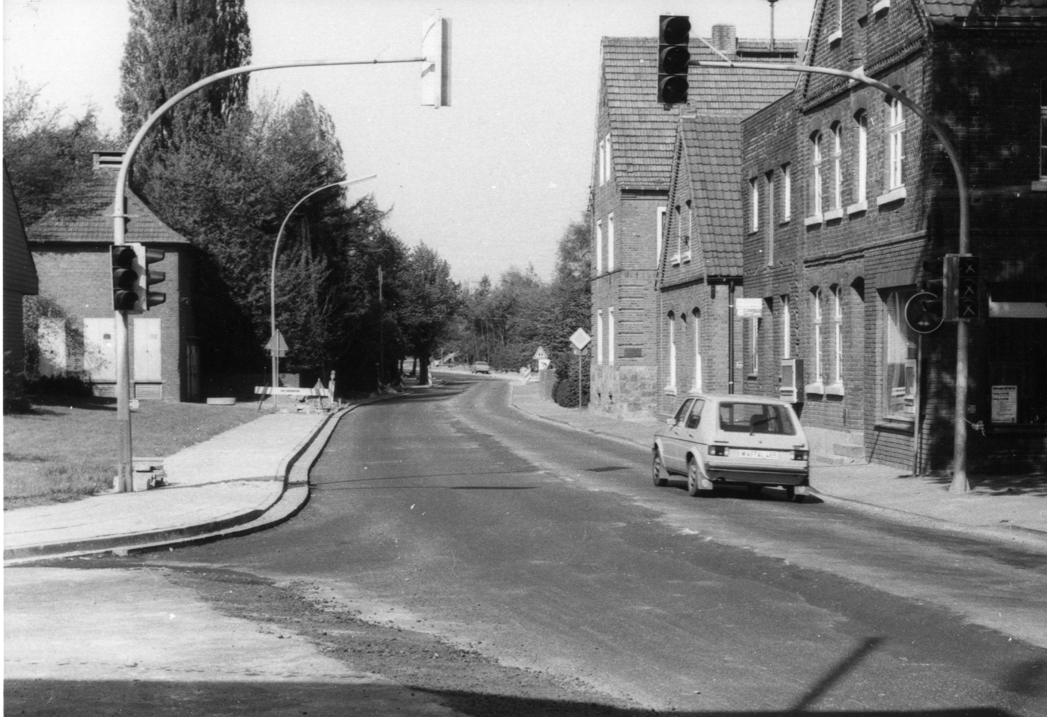 die neue Ampel an der Münsterstraße    noch ohne Datum 