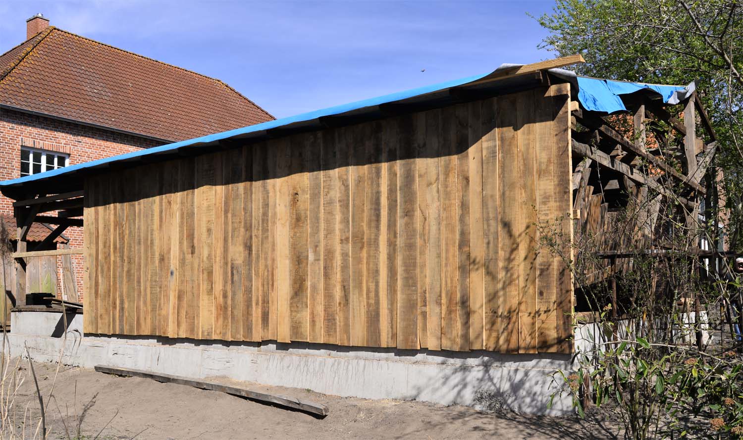 Wiederaufbau einer Remise am Mitmachmuseum