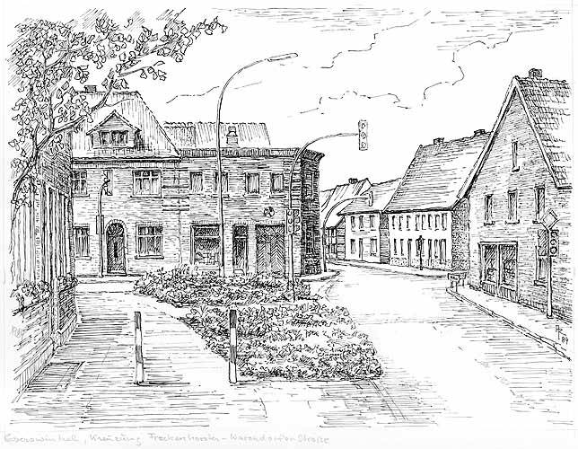 Ansicht der Kreuzung Freckenhorster Straße/Warendorfer Straße