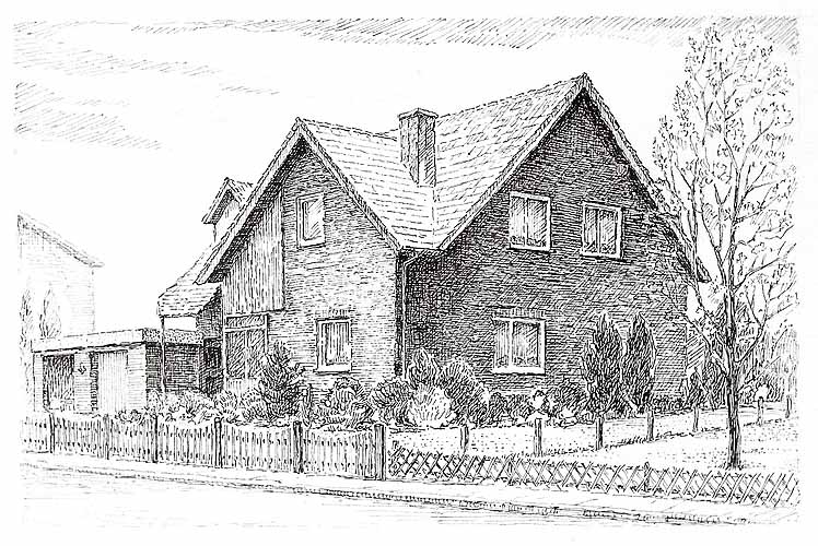 Wohnhaus Gartenstraße 4 nach der Erweiterung 