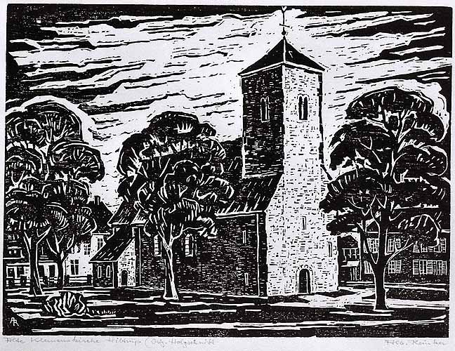 Die Ansicht der alten St.-Clemens-Kirche in Hiltrup