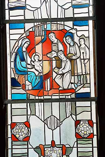 Das Detail aus der Anbetung der Knige
