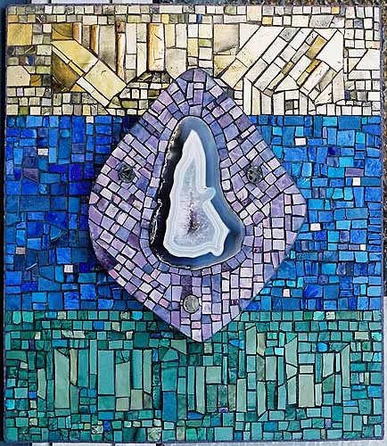 Mosaik mit Achatstein