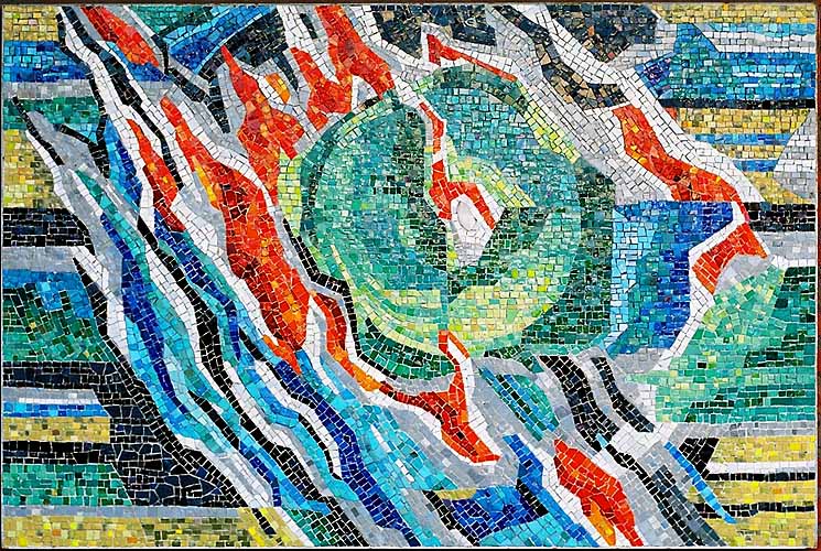 Die vier Elemente Feuer, Wasser, Erde und Luft