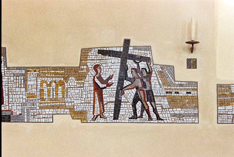Der Kreuzweg, II. Station.
Jesus nimmt sein Kreuz auf sich