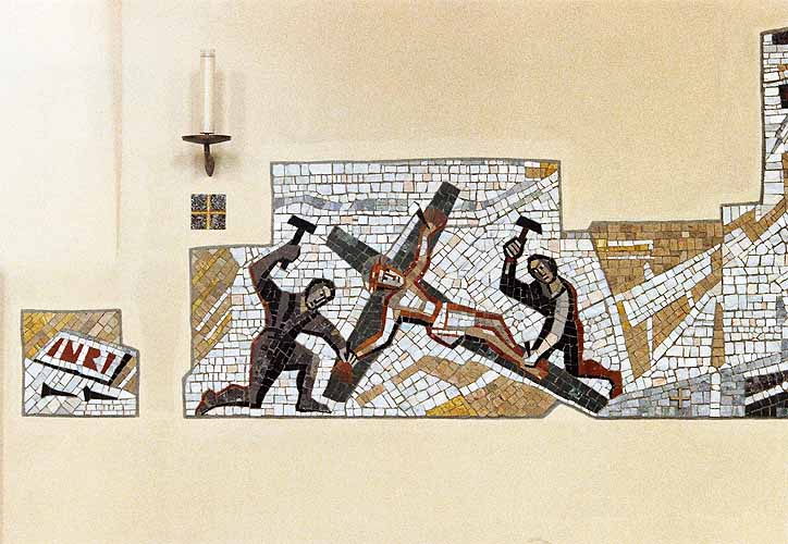 Der Kreuzweg, XI. Station.
Jesus wird ans Kreuz geschlagen