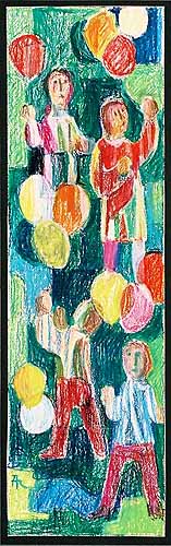 Kinder mit Luftballons