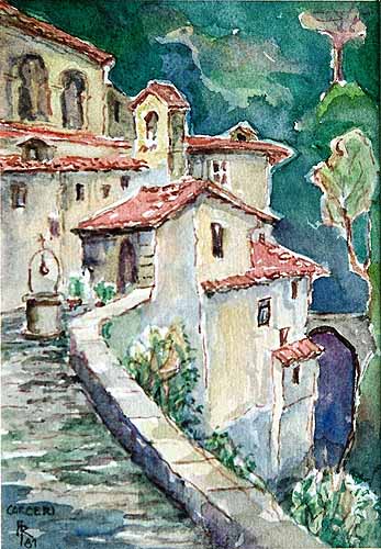 Assisi, der Weg zur Santa Maria delle Carceri
