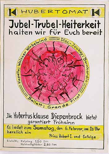 Plakat zum Kolping-Karnevalsfest 1971