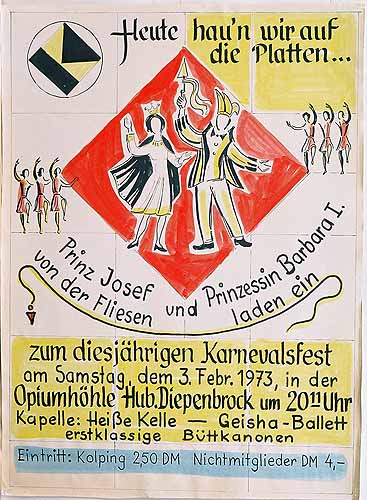 Plakat zum Kolping-Karnevalsfest 1973