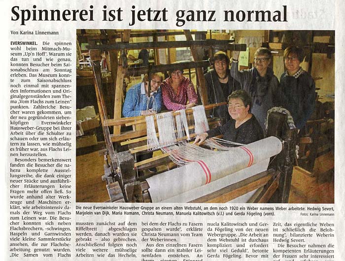 Zeitungsartikel der Glocke